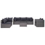 7-teiliges Gartensofa-Set und graue synthetische Rattankissen von vidaXL, Gartensets - Ref: Foro24-44158, Preis: 1,00 €, Raba...