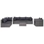 7-teiliges Gartensofa-Set und graue synthetische Rattankissen von vidaXL, Gartensets - Ref: Foro24-44158, Preis: 648,96 €, Ra...