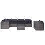7-teiliges Gartensofa-Set und graue synthetische Rattankissen von vidaXL, Gartensets - Ref: Foro24-44158, Preis: 1,00 €, Raba...