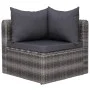 7-teiliges Gartensofa-Set und graue synthetische Rattankissen von vidaXL, Gartensets - Ref: Foro24-44158, Preis: 648,96 €, Ra...
