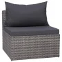 7-teiliges Gartensofa-Set und graue synthetische Rattankissen von vidaXL, Gartensets - Ref: Foro24-44158, Preis: 648,96 €, Ra...