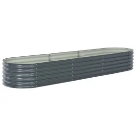 Blumenbeet aus verzinktem Stahl grau 320x80x44 cm von vidaXL, Töpfe und Pflanzgefäße - Ref: Foro24-45527, Preis: 170,48 €, Ra...