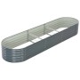 Arriate de acero galvanizado gris 320x80x44 cm de vidaXL, Maceteros y jardineras - Ref: Foro24-45527, Precio: 174,77 €, Descu...