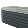 Blumenbeet aus verzinktem Stahl grau 320x80x44 cm von vidaXL, Töpfe und Pflanzgefäße - Ref: Foro24-45527, Preis: 174,77 €, Ra...