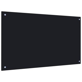 Küchenspritzschutz aus schwarzem Hartglas 100x60 cm von vidaXL, Küchengeräte und Utensilien - Ref: Foro24-249492, Preis: 56,5...