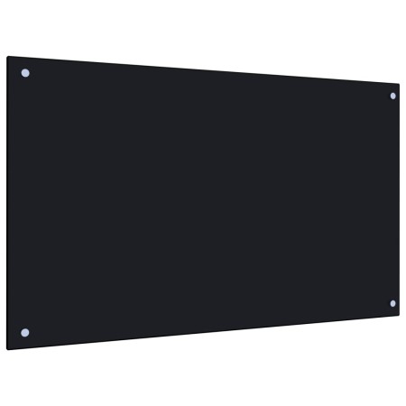 Küchenspritzschutz aus schwarzem Hartglas 100x60 cm von vidaXL, Küchengeräte und Utensilien - Ref: Foro24-249492, Preis: 56,5...
