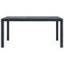 Grauer Gartentisch aus Kunststoff in Rattanoptik, 150 x 90 x 72 cm von vidaXL, Gartentische - Ref: Foro24-45605, Preis: 157,3...