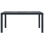 Gray rattan look plastic garden table 150x90x72 cm by vidaXL, Garden tables - Ref: Foro24-45605, Price: 143,76 €, Discount: %