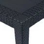 Gray rattan look plastic garden table 150x90x72 cm by vidaXL, Garden tables - Ref: Foro24-45605, Price: 157,31 €, Discount: %