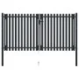 Doppeltes Zauntor aus anthrazitgrauem Stahl, 306 x 220 cm von vidaXL, Gartentore - Ref: Foro24-146354, Preis: 619,80 €, Rabat...
