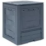 Grauer Gartenkomposter 60x60x73 cm 260 L von vidaXL, Komposter - Ref: Foro24-45682, Preis: 72,02 €, Rabatt: %
