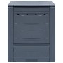 Compostador de jardín gris 60x60x73 cm 260 L de vidaXL, Compostadores - Ref: Foro24-45682, Precio: 58,90 €, Descuento: %