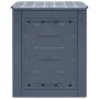 Compostador de jardín gris 60x60x73 cm 260 L de vidaXL, Compostadores - Ref: Foro24-45682, Precio: 58,90 €, Descuento: %