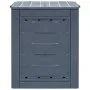 Grauer Gartenkomposter 60x60x73 cm 260 L von vidaXL, Komposter - Ref: Foro24-45682, Preis: 72,02 €, Rabatt: %