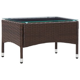 Brown synthetic rattan coffee table 60x40x36 cm by vidaXL, Garden tables - Ref: Foro24-45906, Price: 46,69 €, Discount: %
