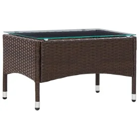 Brown synthetic rattan coffee table 60x40x36 cm by vidaXL, Garden tables - Ref: Foro24-45906, Price: 44,21 €, Discount: %