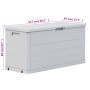 Garten-Aufbewahrungsbox 280 L hellgrau von vidaXL, Aufbewahrungsboxen für den Außenbereich - Ref: Foro24-45686, Preis: 88,71 ...