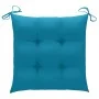 Garden chairs 4 pcs teak wood with light blue cushions by vidaXL, Garden chairs - Ref: Foro24-3065636, Price: 353,53 €, Disco...