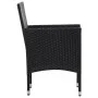 Garden furniture set, 5 pieces, with black synthetic rattan cushions. by vidaXL, Garden sets - Ref: Foro24-45895, Price: 245,...