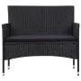 Garden furniture set, 5 pieces, with black synthetic rattan cushions. by vidaXL, Garden sets - Ref: Foro24-45895, Price: 245,...