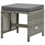 Garden dining set 9 pieces and gray synthetic rattan cushions by vidaXL, Garden sets - Ref: Foro24-46536, Price: 532,36 €, Di...