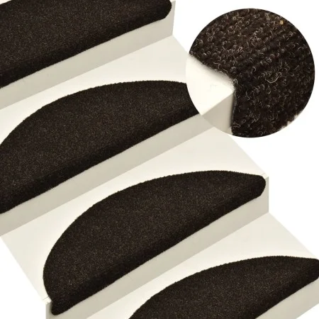 Selbstklebende Stufenmatte 10 Stück 65x21x4 cm dunkelbraun von vidaXL, Treppenmatten - Ref: Foro24-149711, Preis: 30,58 €, Ra...