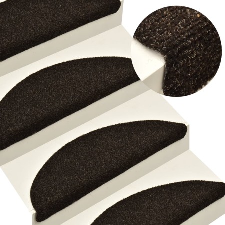 Selbstklebende Stufenmatte 10 Stück 65x21x4 cm dunkelbraun von vidaXL, Treppenmatten - Ref: Foro24-149711, Preis: 30,95 €, Ra...