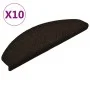 Self-adhesive stair mat 10 pcs 65x21x4 cm dark brown by vidaXL, Stair mats - Ref: Foro24-149711, Price: 30,43 €, Discount: %