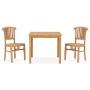 Garden dining set 3 pieces solid teak wood by vidaXL, Garden sets - Ref: Foro24-3060014, Price: 421,82 €, Discount: %