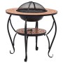 Mesita con brasero de mosaico cerámica terracota 68 cm de vidaXL, Chimeneas - Ref: Foro24-46723, Precio: 134,41 €, Descuento: %