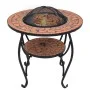 Mesita con brasero de mosaico cerámica terracota 68 cm de vidaXL, Chimeneas - Ref: Foro24-46723, Precio: 150,94 €, Descuento: %
