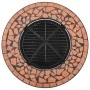 Mesita con brasero de mosaico cerámica terracota 68 cm de vidaXL, Chimeneas - Ref: Foro24-46723, Precio: 150,94 €, Descuento: %