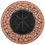 Mesita con brasero de mosaico cerámica terracota 68 cm de vidaXL, Chimeneas - Ref: Foro24-46723, Precio: 134,41 €, Descuento: %