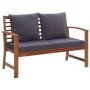 Muebles de jardín 4 piezas con cojines madera acacia maciza de vidaXL, Conjuntos de jardín - Ref: Foro24-47284, Precio: 400,5...