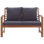 Muebles de jardín 4 piezas con cojines madera acacia maciza de vidaXL, Conjuntos de jardín - Ref: Foro24-47284, Precio: 407,1...