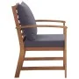 Muebles de jardín 4 piezas con cojines madera acacia maciza de vidaXL, Conjuntos de jardín - Ref: Foro24-47284, Precio: 400,5...