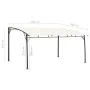 Cream garden parasol awning 4x3x2.55 m by vidaXL, Tents and gazebos - Ref: Foro24-47976, Price: 244,13 €, Discount: %