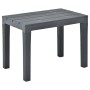 Gartenbänke 2 Stück anthrazitgrauer Kunststoff von vidaXL, Gartenbänke - Ref: Foro24-48781, Preis: 71,45 €, Rabatt: %