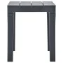 Bancos de jardín 2 unidades plástico gris antracita de vidaXL, Bancos de jardín - Ref: Foro24-48781, Precio: 70,03 €, Descuen...