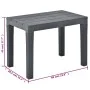 Bancos de jardín 2 unidades plástico gris antracita de vidaXL, Bancos de jardín - Ref: Foro24-48781, Precio: 70,03 €, Descuen...