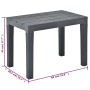 Gartenbänke 2 Stück anthrazitgrauer Kunststoff von vidaXL, Gartenbänke - Ref: Foro24-48781, Preis: 71,45 €, Rabatt: %