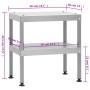 BBQ-Räucherofen mit Tisch aus verzinktem Stahl von vidaXL, Grillen - Ref: Foro24-3187616, Preis: 186,78 €, Rabatt: %