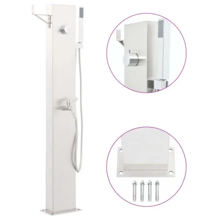 Stainless steel garden shower faucet 110 cm by vidaXL, Pool and spa accessories - Ref: Foro24-48206, Price: 125,37 €, Discoun...