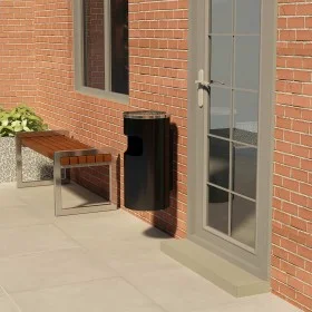 26 L steel wall-mounted trash can with ashtray by vidaXL, Ashtrays - Ref: Foro24-51096, Price: 100,47 €, Discount: %