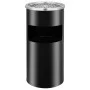 Papelera con cenicero de pared acero 26 L de vidaXL, Ceniceros - Ref: Foro24-51096, Precio: 100,47 €, Descuento: %