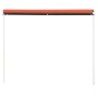 Toldo retráctil naranja y marrón 250x150 cm
