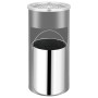 26-Liter-Wandmülleimer aus Stahl mit Aschenbecher von vidaXL, Aschenbecher - Ref: Foro24-51096, Preis: 95,51 €, Rabatt: %