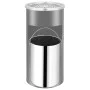 Papelera con cenicero de pared acero 26 L de vidaXL, Ceniceros - Ref: Foro24-51096, Precio: 100,47 €, Descuento: %