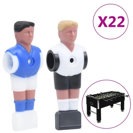 Tischfußballspieler mit 15,9 mm Stäben 22 Stück von vidaXL, Teile und Zubehör für Tischkicker - Ref: Foro24-92503, Preis: 23,...