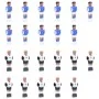 Foosball players with 15.9 mm rods 22 pieces by vidaXL, Parts and accessories for foosball tables - Ref: Foro24-92503, Price:...
